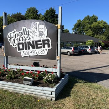 Finally Ours - a sign for a diner in a parking lot - Diners Near Me - Syracuse, New York Finally Ours - a sign for a diner in a parking lot - Diners Near Me - Syracuse, New York