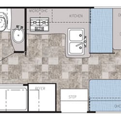 Freedom RV Rentals - 28' Gulf Stream Conquest Wide Body Floor Plan