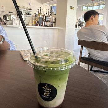 Heritage coffee shop - Blueberry matcha - Coffee & Tea Near Me - Frisco, Texas Heritage coffee shop - Blueberry matcha - Coffee & Tea Near Me - Frisco, Texas
