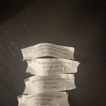 P.F. Chang's - My fortunate that I received from the fortune cookie my favorite part - Chinese Near Me - Buffalo, New York