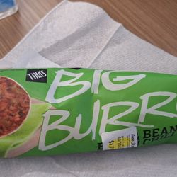 Food4Less - Tina's brand bean and green chili burrito from frozen foods section