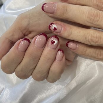 Orange Nails Bar - So cute! I'm all ready for valentines! - Nail Salons Near Me - Orange, California Orange Nails Bar - So cute! I'm all ready for valentines! - Nail Salons Near Me - Orange, California