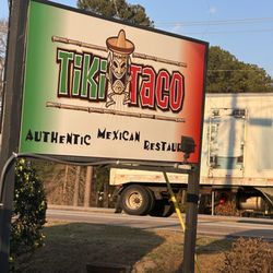 Tiki Taco - Outside sign