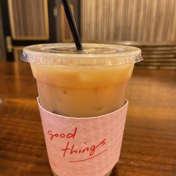 GOOD THINGS - Chai latte 16 ounces - Cafes Near Me - Austin, Texas