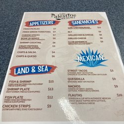 The Lake Grill at Lake Palestine Resort - Lunch & dinner menu!