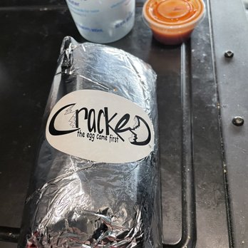 Cracked on Green - Hungry Chief Burrito in classy wrapper! - Coffee & Tea Near Me - Champaign, Illinois