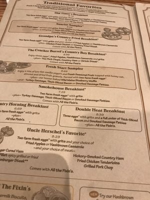 Menu photo 4 Cracker Barrel Old Country Store Bentonville, AR Menu photo 4 Cracker Barrel Old Country Store Bentonville, AR