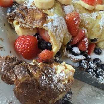 Stacks On Route 66 - Stacks signature (German pancakes with fresh fruit - strawberries, bananas, blueberries - no glazed fruit syrup ) - American Near Me - Glendora, California Stacks On Route 66 - Stacks signature (German pancakes with fresh fruit - strawberries, bananas, blueberries - no glazed fruit syrup ) - American Near Me - Glendora, California