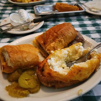 Merichka's Restaurant - Garlic butterine w American cheese double baked Holy ship! - Steakhouses Near Me - Crest Hill, Illinois Merichka's Restaurant - Garlic butterine w American cheese double baked Holy ship! - Steakhouses Near Me - Crest Hill, Illinois