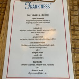 Sunday Breakfast menu for December 2019