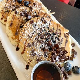 Chocolate Chips & Blueberry Pancakes