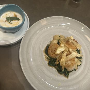 TORC - The scallops were big and juicy. I had them put the lobster sauce on the side since I'm slightly allergic to lobster - New American Near Me - Napa, California