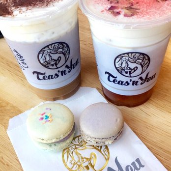 Teas'n You - House coffee, white rose tea, unicorn and taro macarons - Bubble Tea Near Me - Vienna, Virginia Teas'n You - House coffee, white rose tea, unicorn and taro macarons - Bubble Tea Near Me - Vienna, Virginia