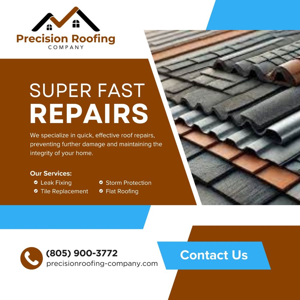 Slide of Precision Roofing Company