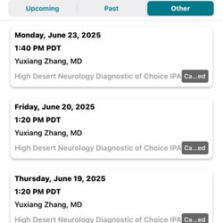 Sonia Nayyar MD - All future appts cancelled (per Dr. Nayyar) after letting them know I felt the doctor was dismissive.
