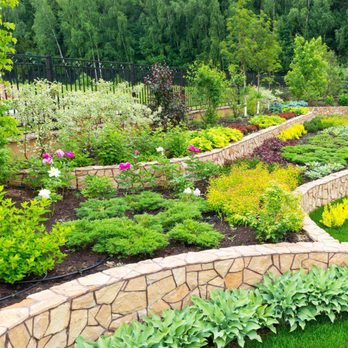 Juniper Landscapes - a view of a hillside garden - Landscaping Near Me