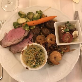 The Westgate Room - Lamb, shrimp pot pie, a trio shrimp dish, veggies - Hotels Near Me - San Diego, California The Westgate Room - Lamb, shrimp pot pie, a trio shrimp dish, veggies - Hotels Near Me - San Diego, California