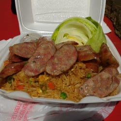 Yacht Club - Chow's Hmong sausage and fried rice. Oishi!!