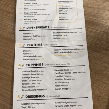 CAVA - menu - Mediterranean Near Me - Pasadena, California