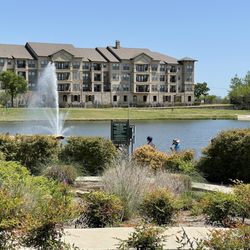 Josey Ranch Sports Complex - View from shaded bench