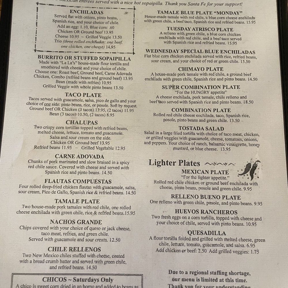 Tomasita's - Menu 07/2021 - New Mexican Cuisine Near Me - Santa Fe, New Mexico Tomasita's - Menu 07/2021 - New Mexican Cuisine Near Me - Santa Fe, New Mexico