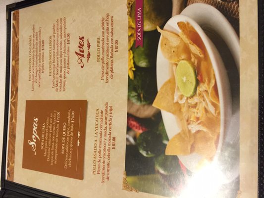 Menu photo 4 Los Almendros Mérida, YUC Menu photo 4 Los Almendros Mérida, YUC