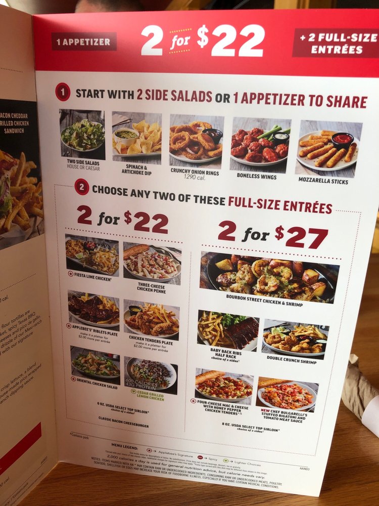 Applebees Menu Nutrition Besto Blog