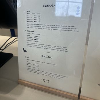 Yume Mori Matcha - menu - Coffee & Tea Near Me - Berkeley, California
