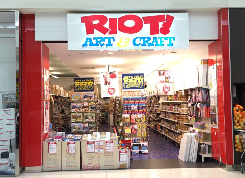 RIOT ART & CRAFT Updated September 2024 Westfield Carousel Centre
