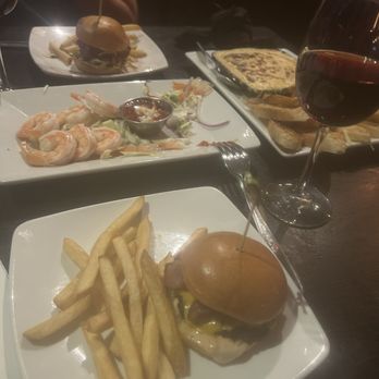 Brigantine Seafood Restaurant - My friends ahi tuna slider and red wine - Seafood Near Me - Escondido, California