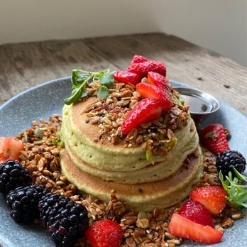 Blueys Kitchen - Sweet Squash Pancakes - Cafes Near Me - Santa Monica, California Blueys Kitchen - Sweet Squash Pancakes - Cafes Near Me - Santa Monica, California