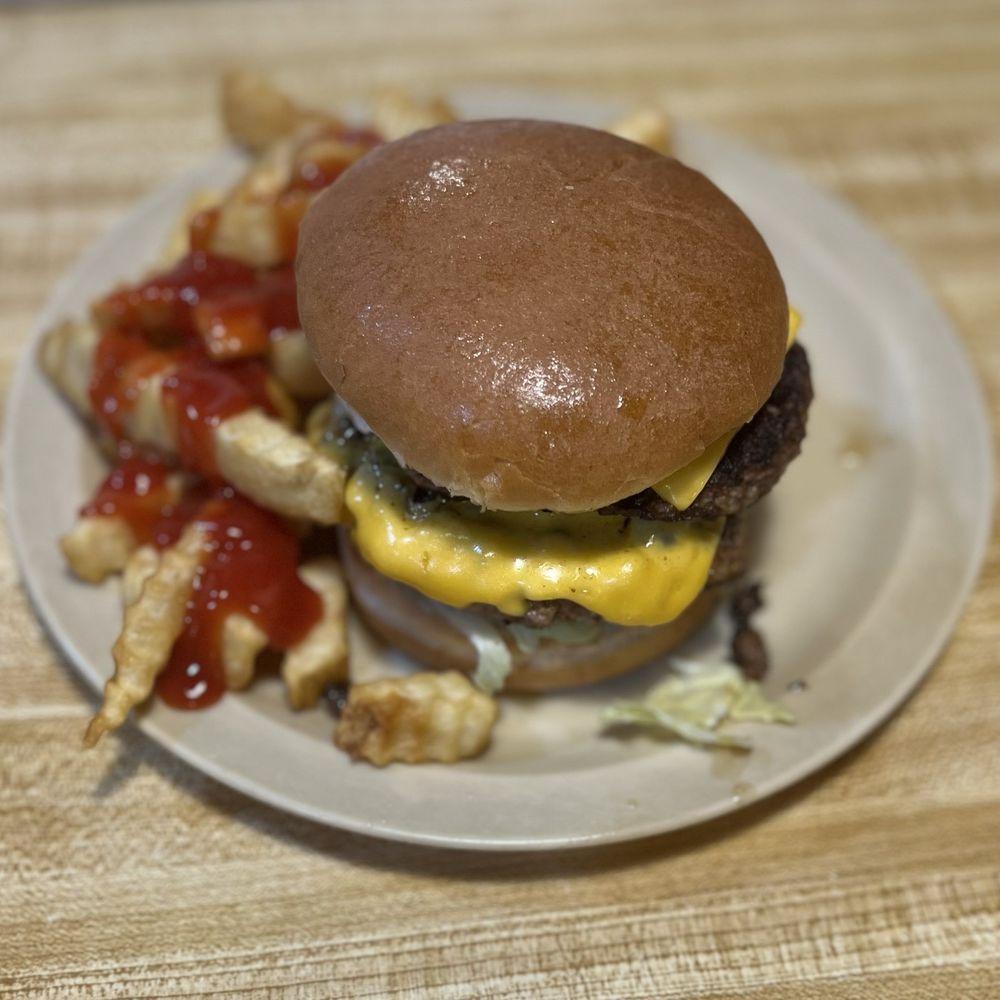 Johnny's Big Burger - Double cheeseburger and fries - Burgers Near Me - Clarksville, Tennessee