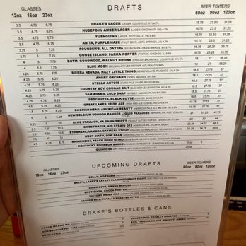 Drake's - Drink menu - New American Near Me - Nicholasville, Kentucky