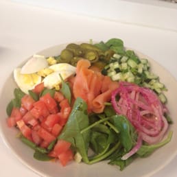 Spinach Smoked salmon salad Spinach Smoked salmon salad