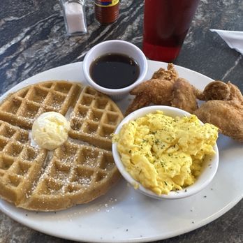 Johnny's Chicken and Waffles - Chicken and waffles with a side of eggs - Chicken Shop Near Me - College Park, Georgia Johnny's Chicken and Waffles - Chicken and waffles with a side of eggs - Chicken Shop Near Me - College Park, Georgia