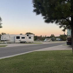 Wanderlust Crossings RV Park - View from our site, pull thru site 57.