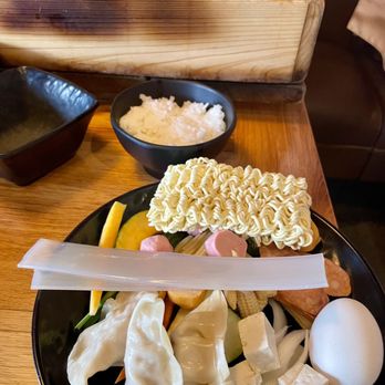 Jin Shabu - Plate of veggies and dumplings - Hot Pot Near Me - Chandler, Arizona