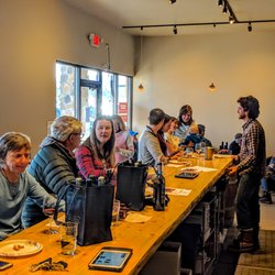 Continental Divide Winery - Winemaker Dan takes a turn working behind the tasting room bar!