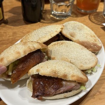 China Live - "Peking Duck" with Kumquat Glaze, Traditional Condiments in 5 Sesame Pockets - Chinese Near Me - San Francisco, California China Live - "Peking Duck" with Kumquat Glaze, Traditional Condiments in 5 Sesame Pockets - Chinese Near Me - San Francisco, California