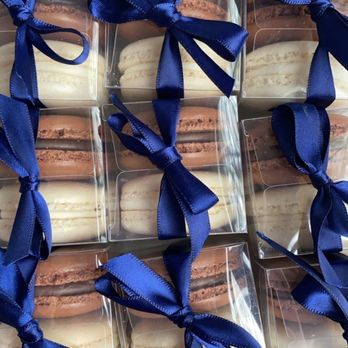 Batter and Mac - blue ribbon tied to macarons - Bakeries Near Me - Menomonee Falls, Wisconsin