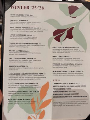 Menu photo 2 Vera Restaurant Morgan Hill, CA