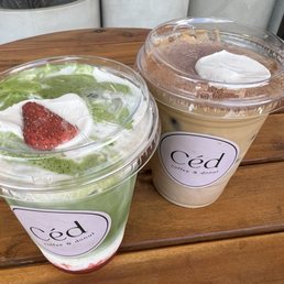 Matcha Strawberry Cloud & Tiramisu Einspanner