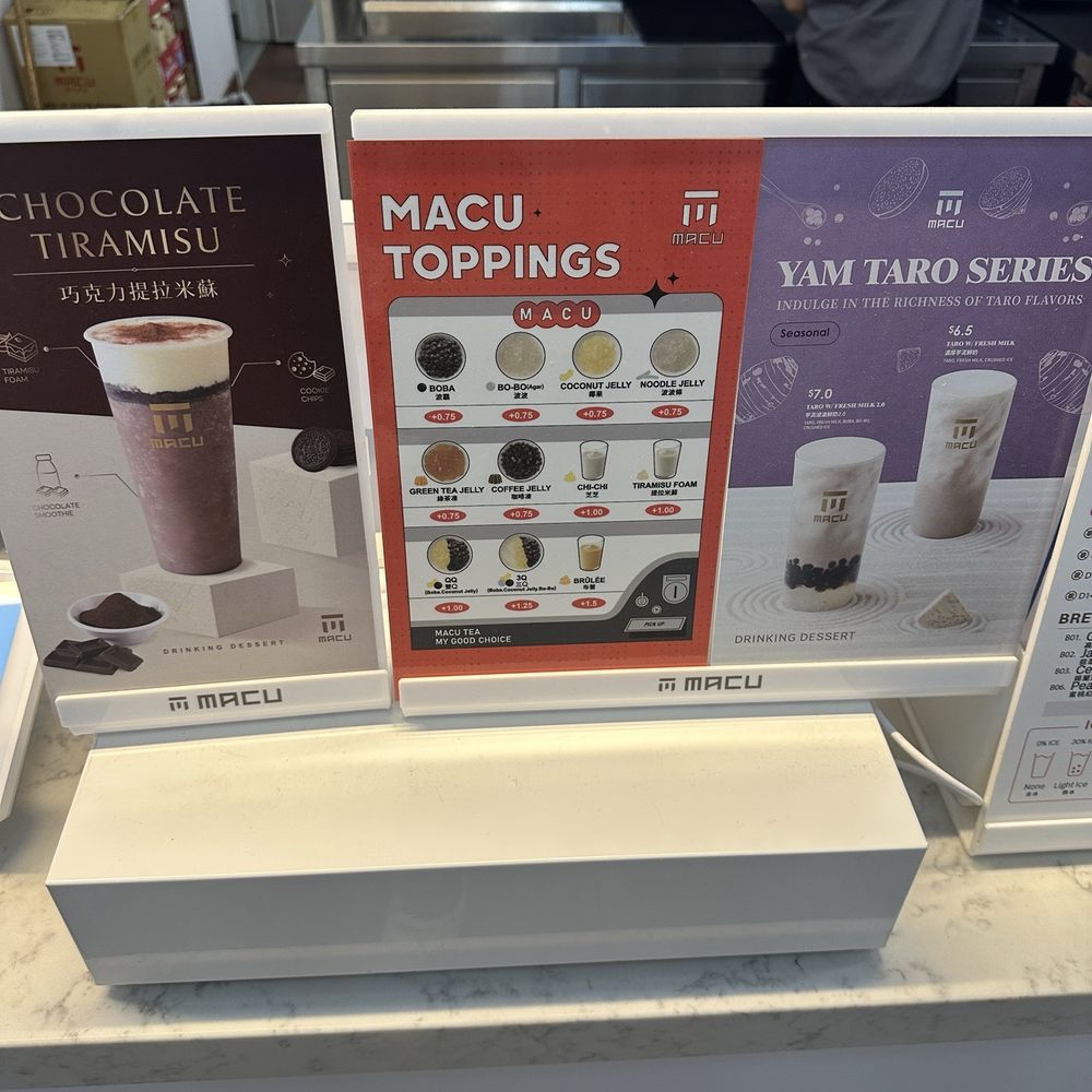 Macu Tea - Menu - Bubble Tea Near Me - San Jose, California