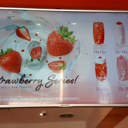 Strawberry menu