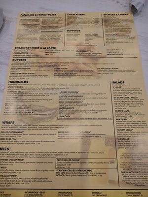 Menu photo 1 Lincoln Square Pancake House Indianapolis, IN