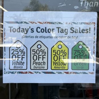 Valley Thrift Store - Example of daily sales - Thrift Stores Near Me - Escondido, California Valley Thrift Store - Example of daily sales - Thrift Stores Near Me - Escondido, California