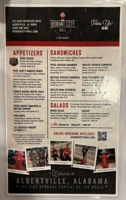 Menu photo 3 Main Channel Albertville, AL Menu photo 3 Main Channel Albertville, AL