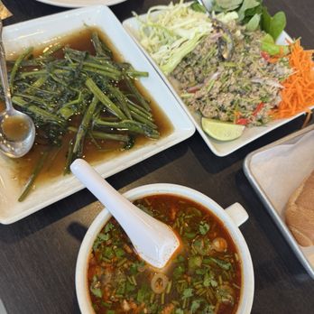 Udom Khmer Restaurant - Pork larb, ong choi, Beef Stew & Baguette (Nom Pang Kohr Goh) - Barbeque Near Me - Long Beach, California Udom Khmer Restaurant - Pork larb, ong choi, Beef Stew & Baguette (Nom Pang Kohr Goh) - Barbeque Near Me - Long Beach, California