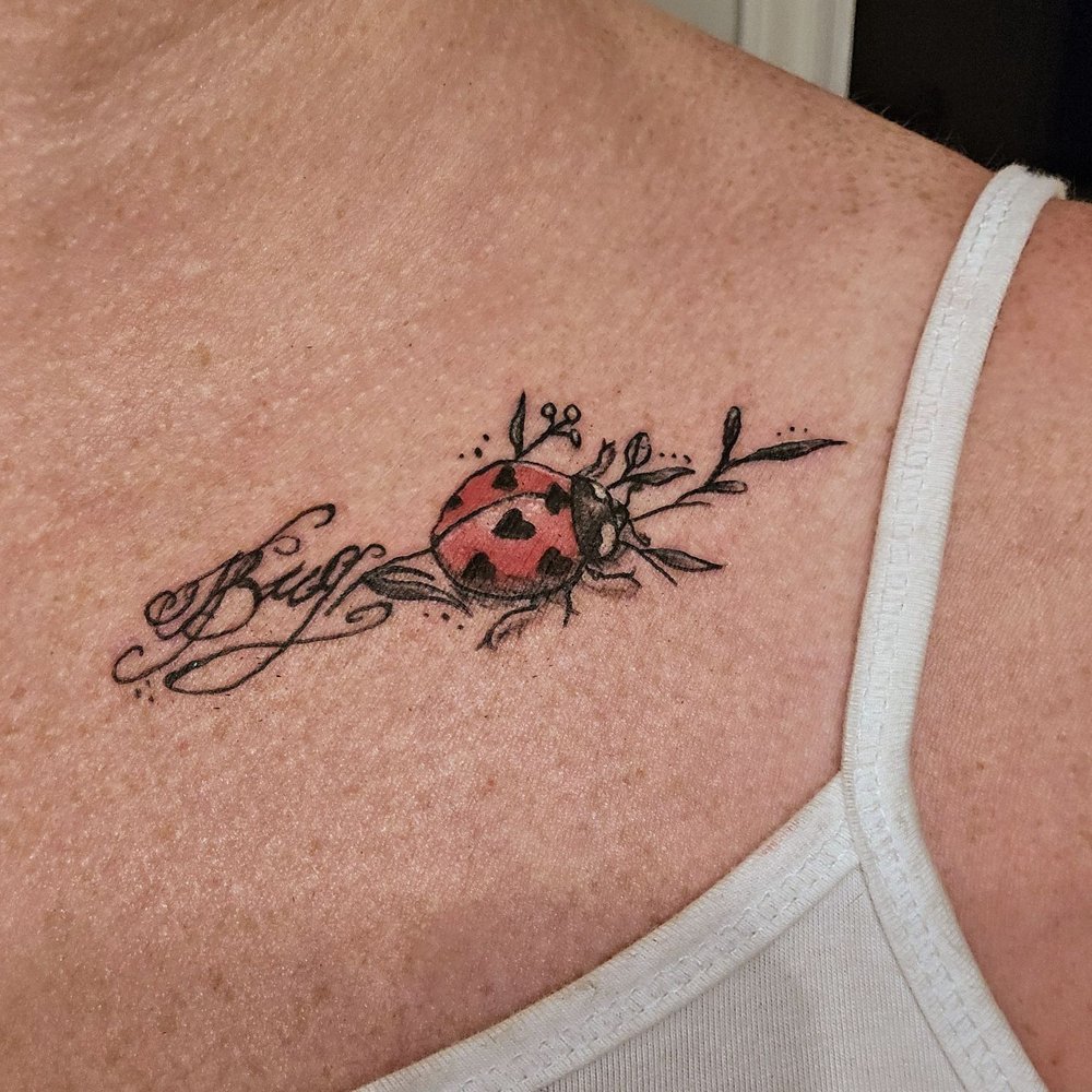 Madhouse Custom Tattoo - Small emotional support tattoo, spontaneously decided on my part, Nick was great to design and execute! - Tattoo Near Me - Boiling Springs, South Carolina Madhouse Custom Tattoo - Small emotional support tattoo, spontaneously decided on my part, Nick was great to design and execute! - Tattoo Near Me - Boiling Springs, South Carolina