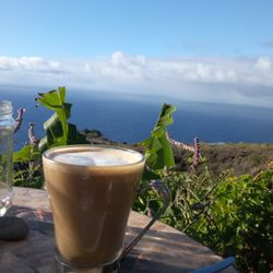 bio cafe finca Aloe - Kaffee und Schoko-Bananen-Mandelkuchen